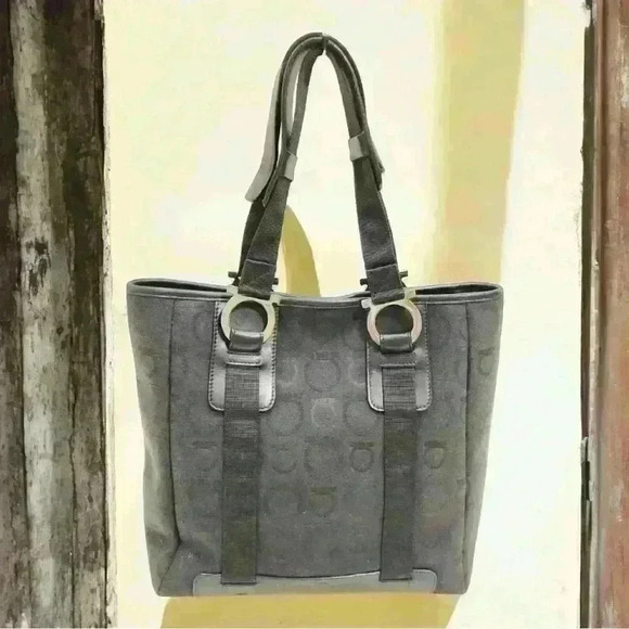 Ferragamo Canvas Tote - Picture 1 of 10